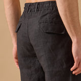 Pantaloni Everhold, Talie Elastică, Negri