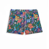 Pantaloni scurți de baie Floral Flex Kaki