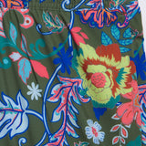Pantaloni scurți de baie Floral Flex Kaki