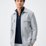 Set Jachetă cu două buzunare și pantaloni - Light Grey