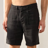 Pantaloni Scurți Everhold, Talie Elastică, Negru