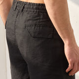 Pantaloni Scurți Everhold, Talie Elastică, Negru