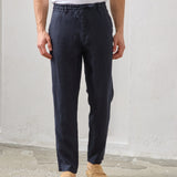 Pantaloni Everhold, Talie Elastică, Navy