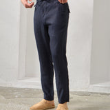 Pantaloni Everhold, Talie Elastică, Navy