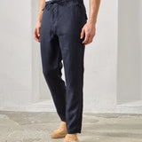 Pantaloni Everhold, Talie Elastică, Navy