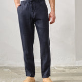 Pantaloni Everhold, Talie Elastică, Navy