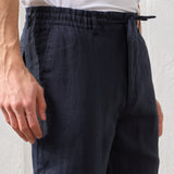Pantaloni Everhold, Talie Elastică, Navy