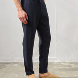 Pantaloni Everhold, Talie Elastică, Navy