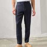 Pantaloni Everhold, Talie Elastică, Navy