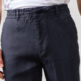 Pantaloni Everhold, Talie Elastică, Navy