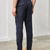 Pantaloni Everhold, Talie Elastică, Navy