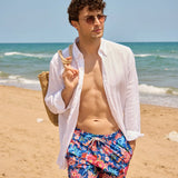 Pantaloni scurți de baie Blue Floral Flex