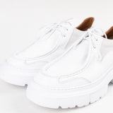 Pantofi Over Size White cu cusatură decorativă