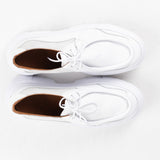 Pantofi Over Size White cu cusatură decorativă