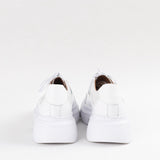 Pantofi Over Size White cu cusatură decorativă