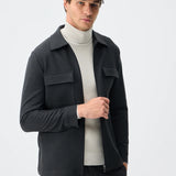 Set Jachetă cu două buzunare și pantaloni - Gri Antracit