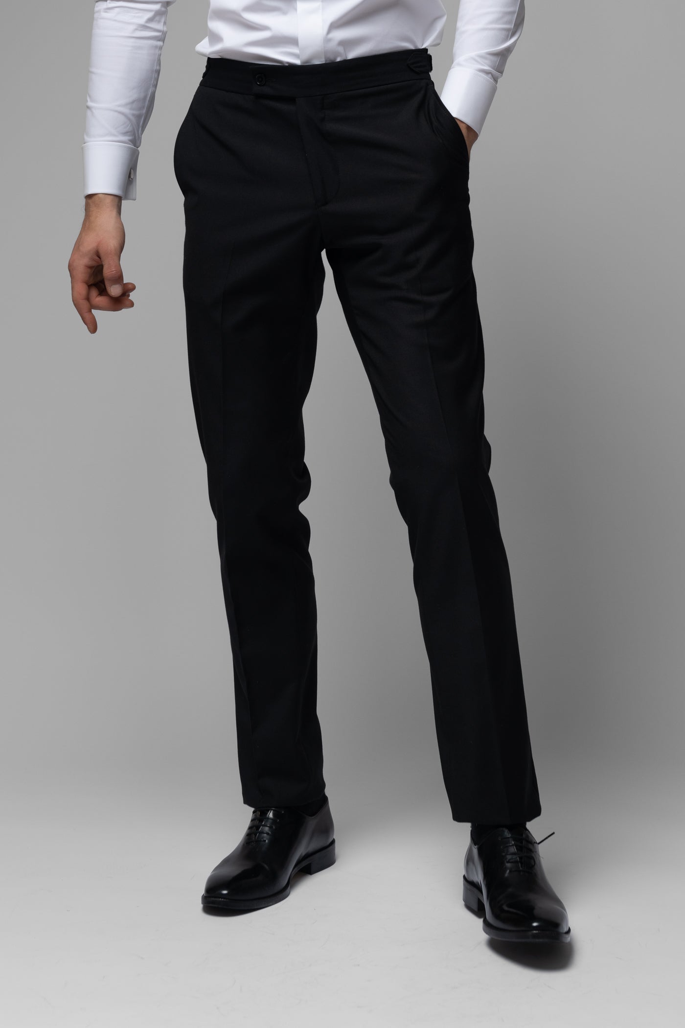 Pantaloni Negri Barbati, Pantaloni Negri cu Catarama, Pantaloni Barbati Eleganti