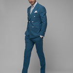Costum Barbati, Costum Albastru, Costum Albastru Barbati Elegant