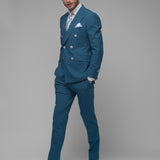 Costum Barbati, Costum Albastru, Costum Albastru Barbati Elegant