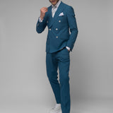 Costum Barbati, Costum Albastru, Costum Albastru Barbati Elegant