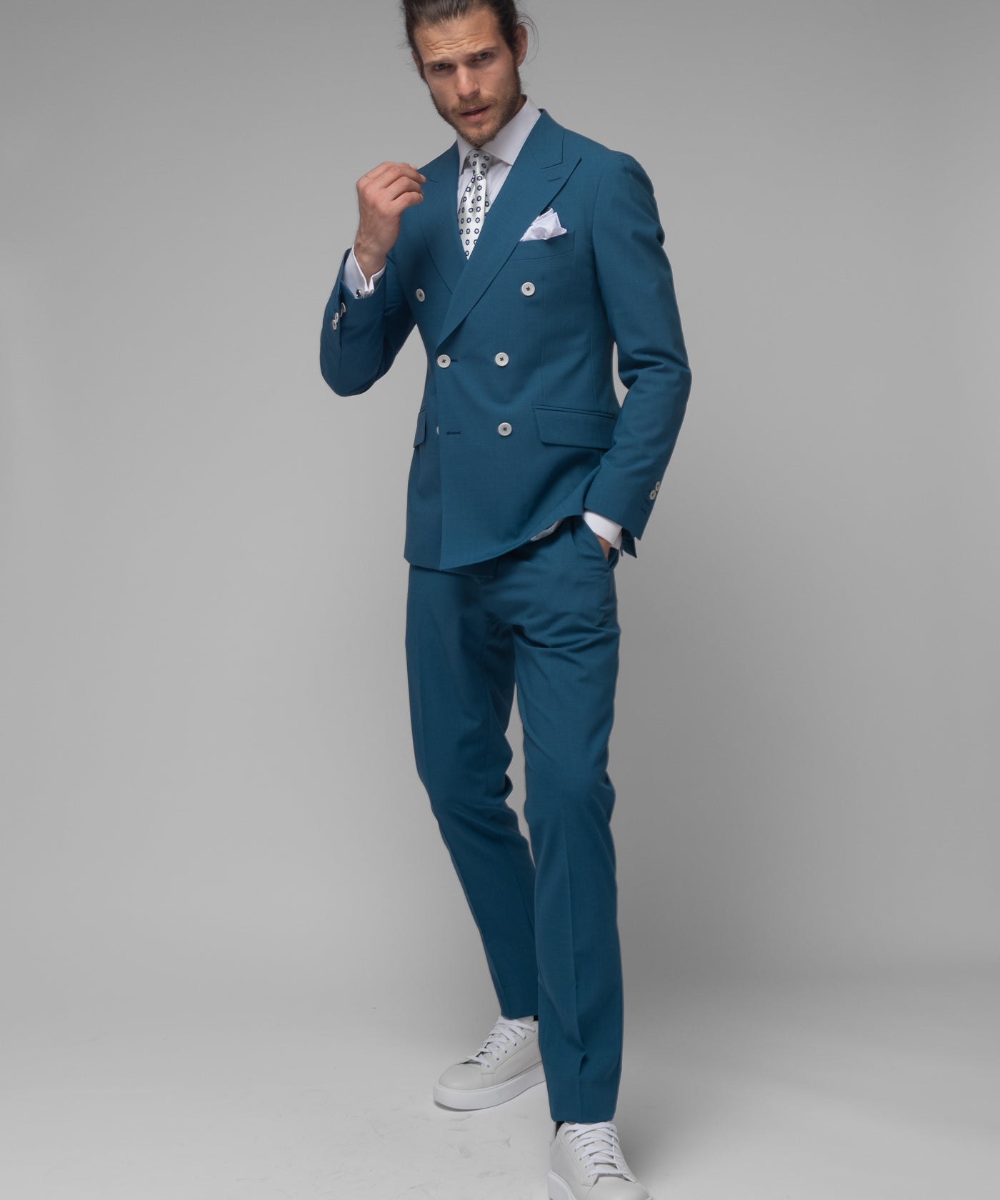 Costum Barbati, Costum Albastru, Costum Albastru Barbati Elegant
