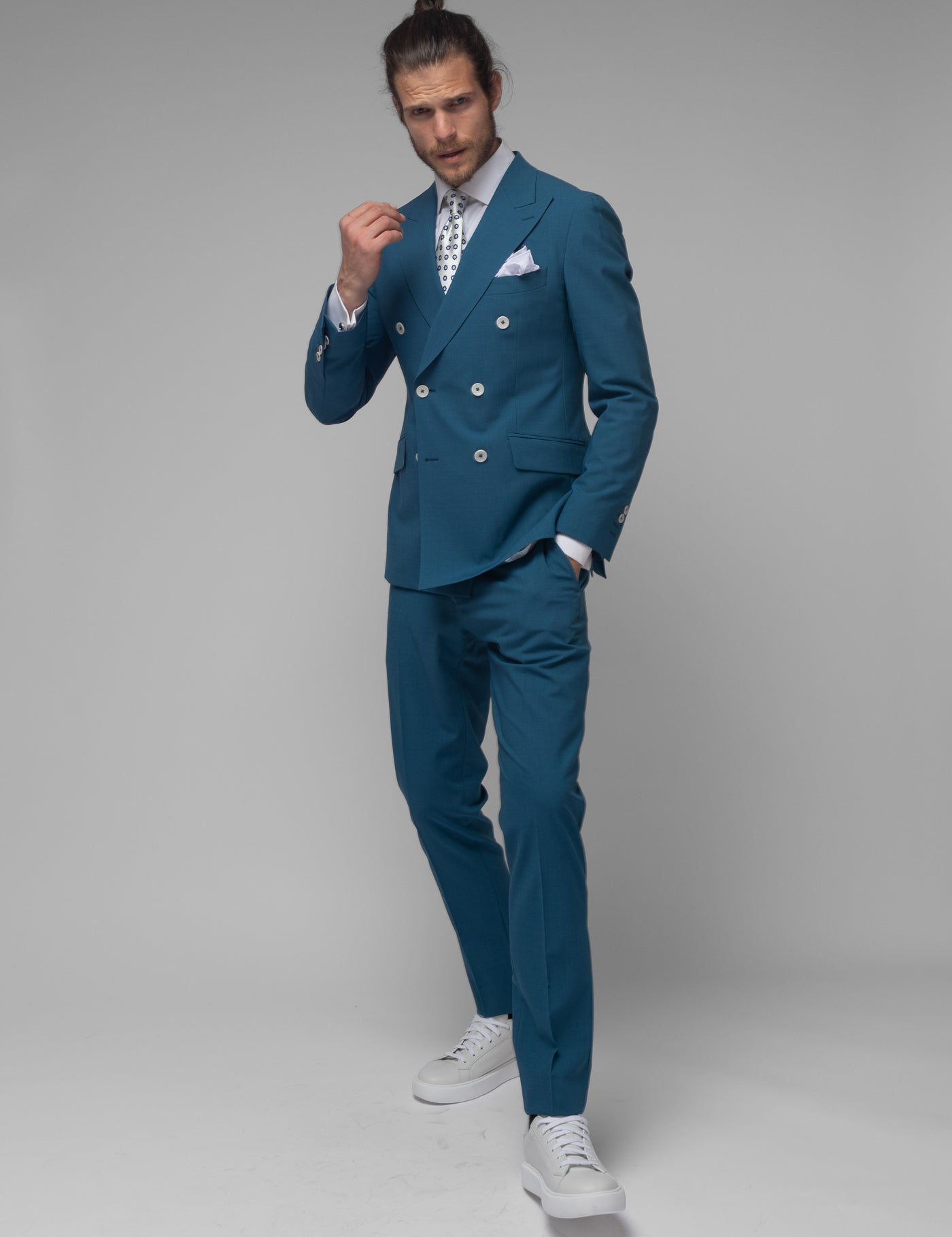 Costum Barbati, Costum Albastru, Costum Albastru Barbati Elegant