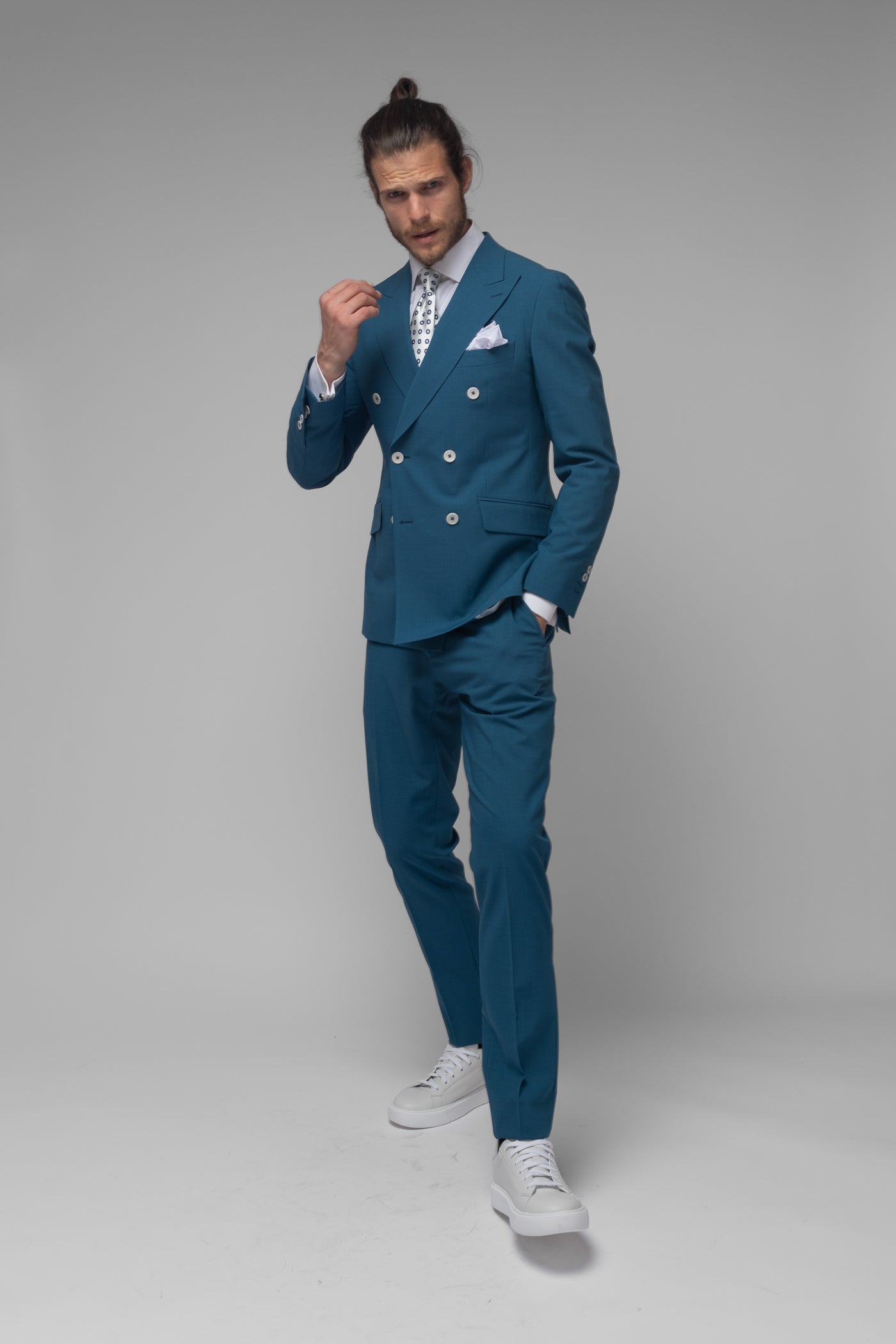 Costum Barbati, Costum Albastru, Costum Albastru Barbati Elegant