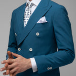 Costum Barbati, Costum Albastru, Costum Albastru Barbati Elegant