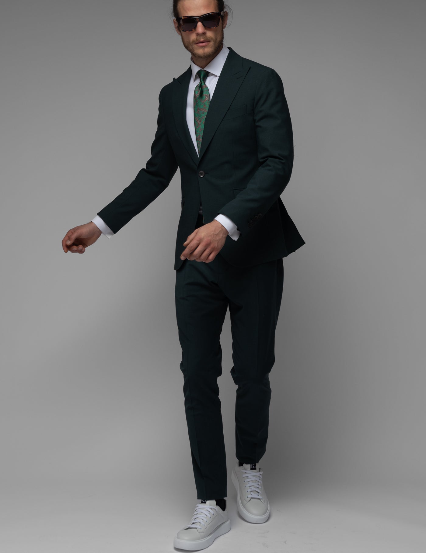 Costum Barbati, Costum Verde Imperial, Costum Verede Elegant Barbati