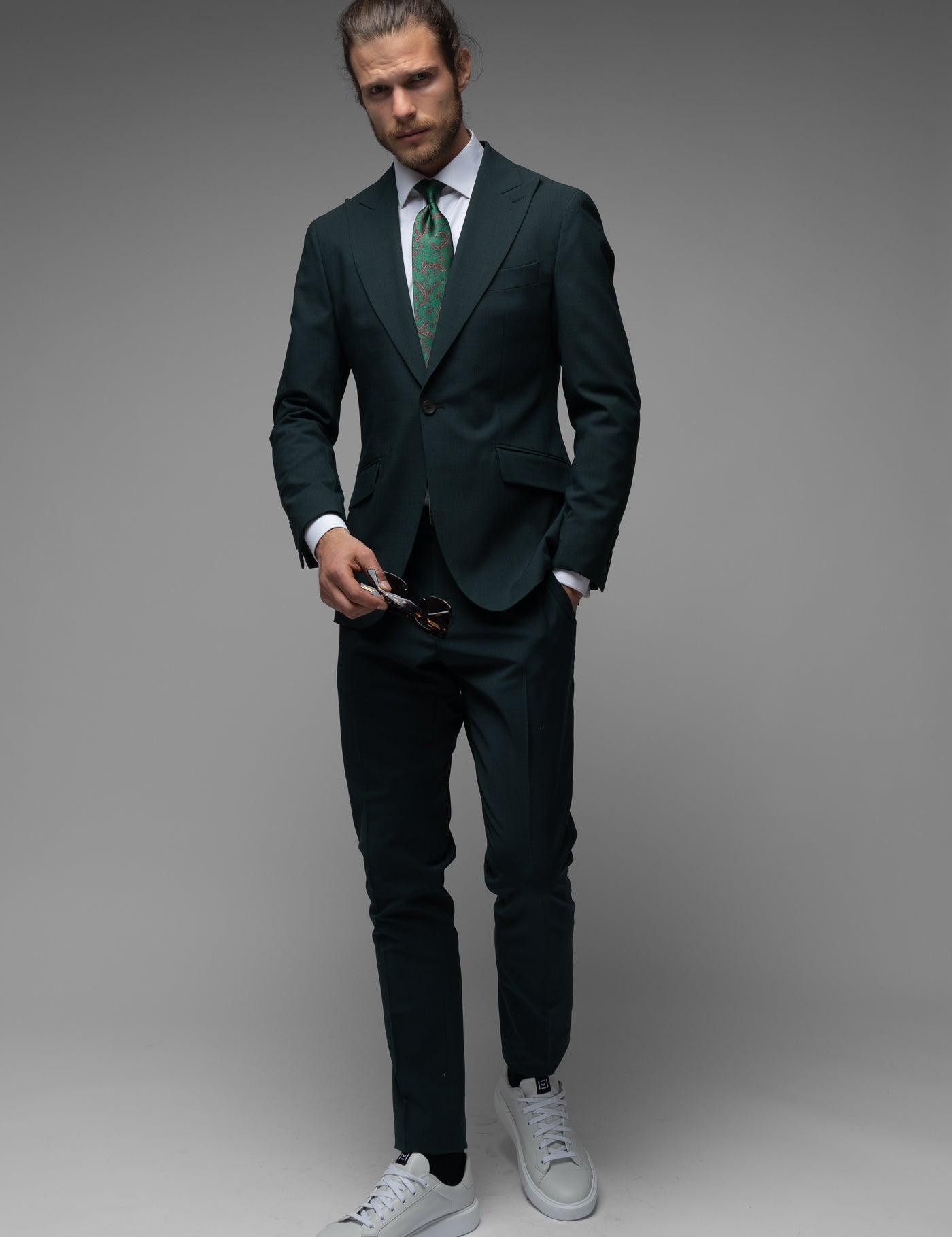 Costum Barbati, Costum Verde Imperial, Costum Verede Elegant Barbati