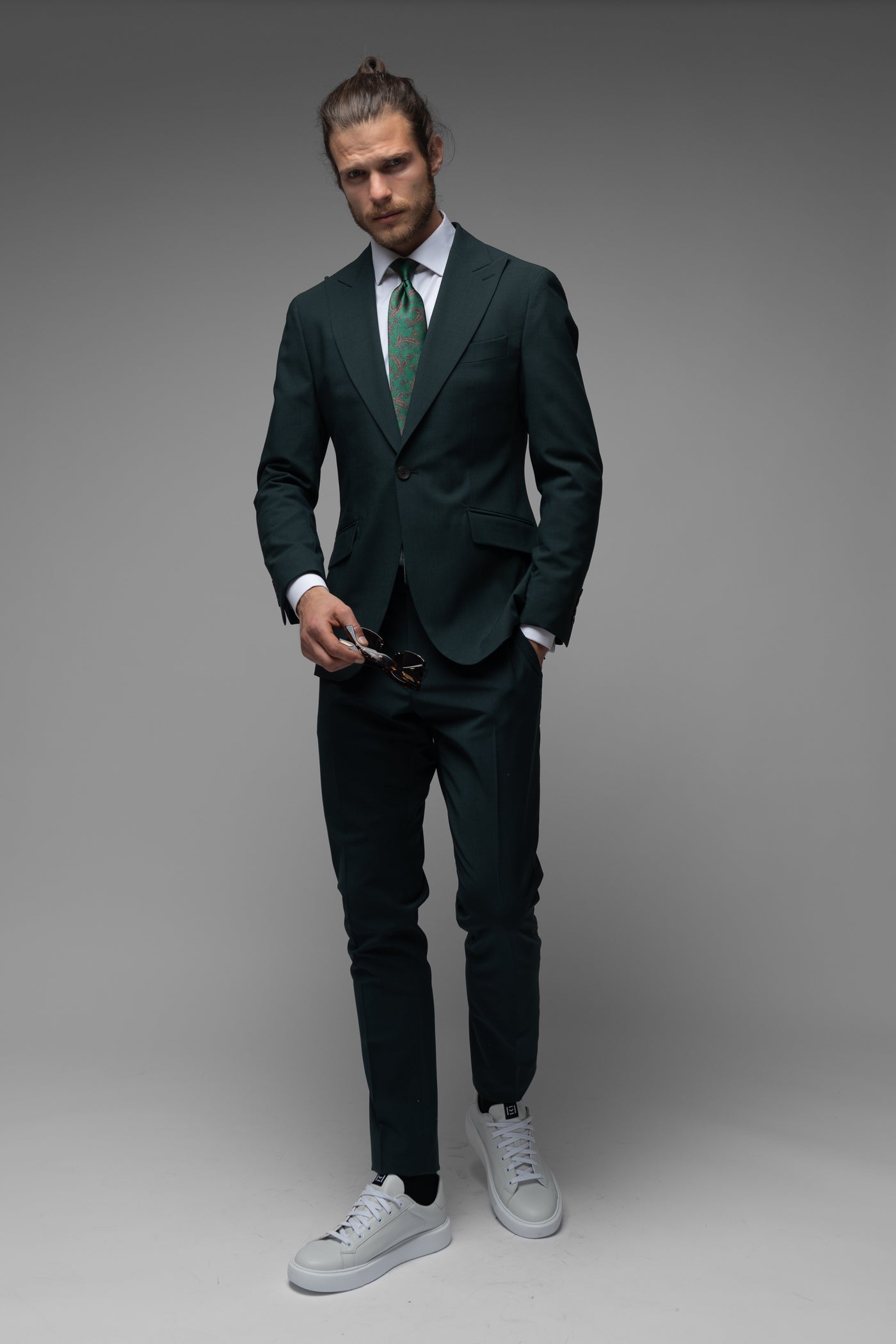 Costum Barbati, Costum Verde Imperial, Costum Verede Elegant Barbati