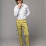 Pantaloni Chino Lime