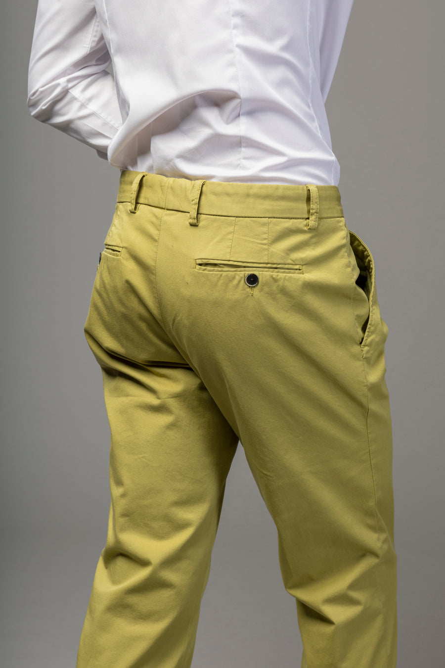Pantaloni chinos lime