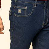 Pantaloni Jeans bleumarin pentru iarna