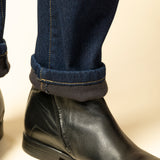 Pantaloni Jeans bleumarin pentru iarna