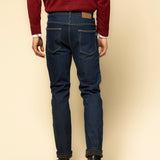 Pantaloni Jeans bleumarin pentru iarna