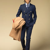 Costum navy Verona Double - Breasted